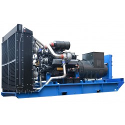 Дизельный генератор ТСС ЭД-500-Т400 с АВР в погодозащитном кожухе на прицепе 